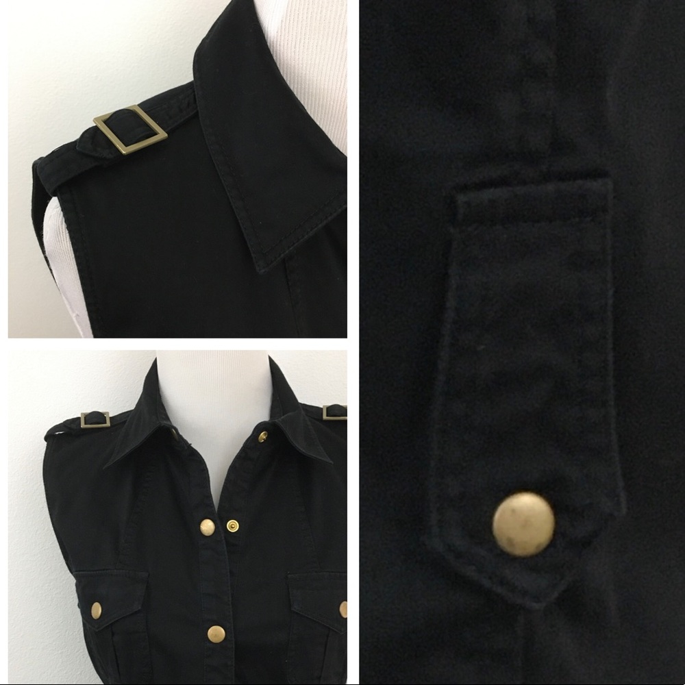 Calvin Klein | Black Sleeveless Safari Dress - Picture 7 of 8